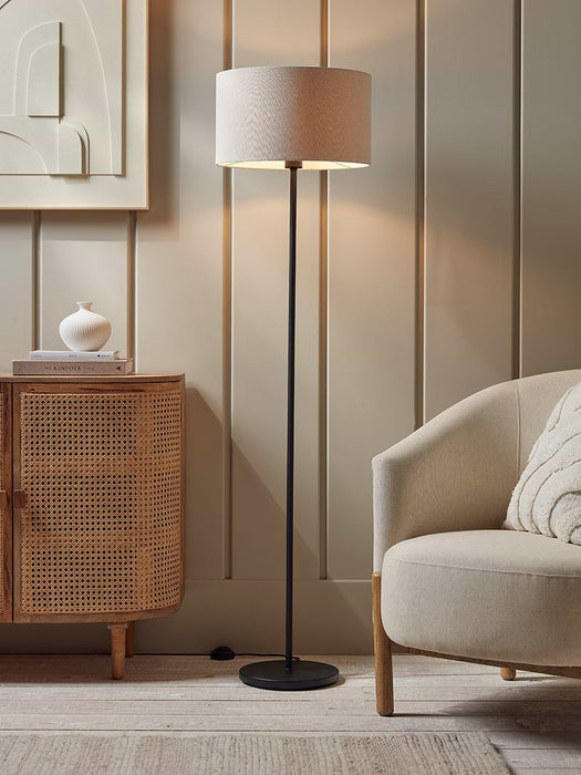 Black & Beige Floor Lamp