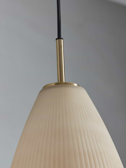 Ribbed Tapered Pendant