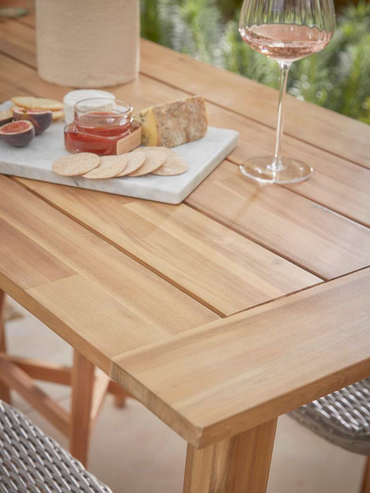 Faux Rattan Bar Dining Set