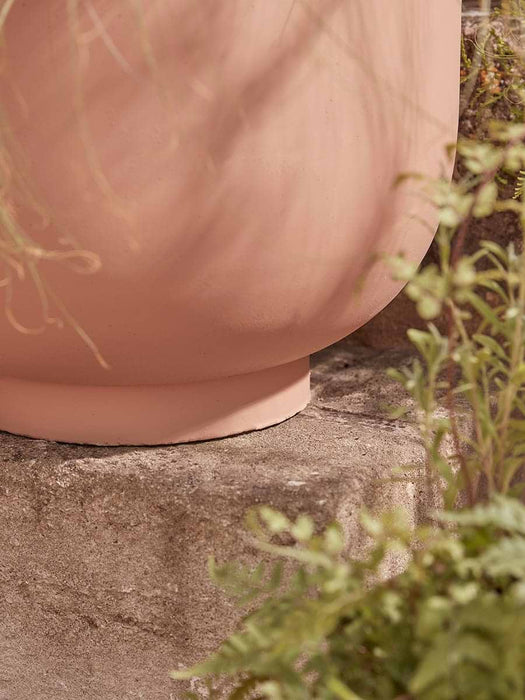 Three Handmade Footed Bowl Planters - Tobacco