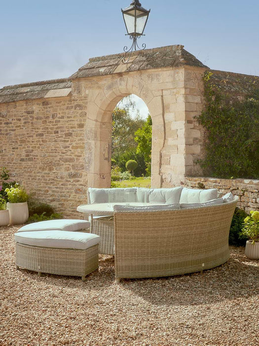 Marlow Curved Modular Dining Set with Firepit