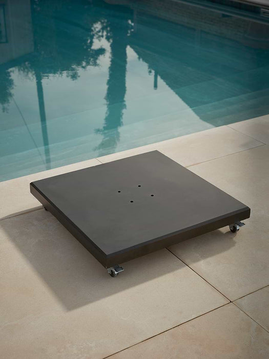 The Ultimate Rectangular Cantilever Parasol Set - Champagne