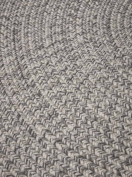 Indoor Outdoor Round Rug - Grey - Small