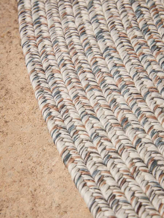 Indoor Outdoor Round Rug - Natural - Small