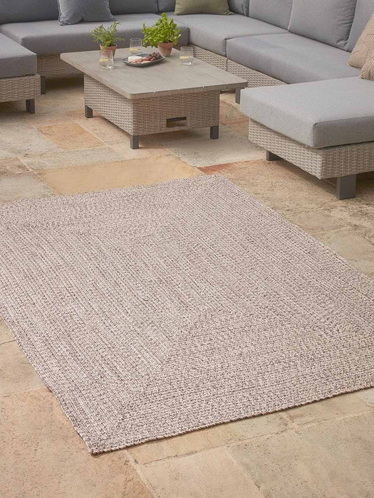 Indoor Outdoor Rectangular Rug - Natural - Small