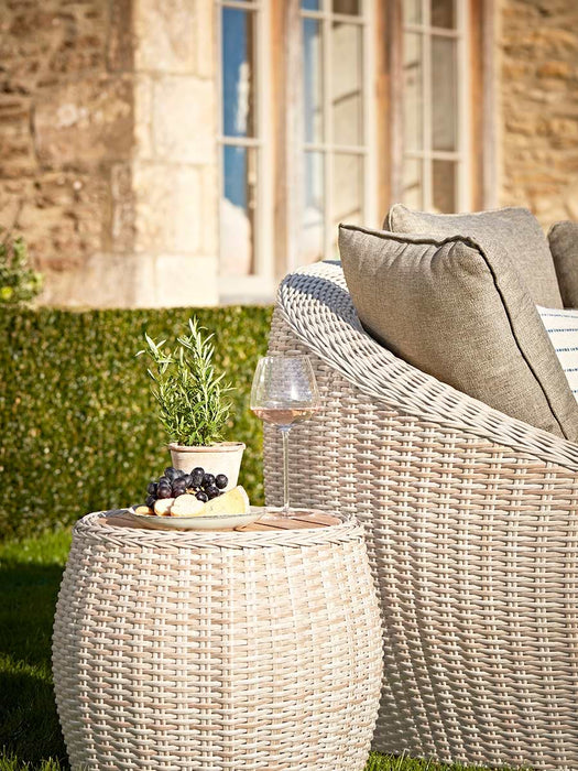 Faux Rattan Tub Chair Set