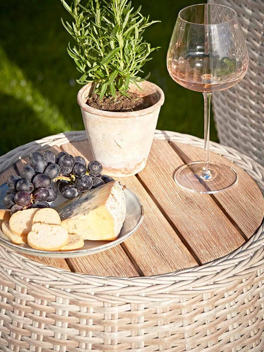 Faux Rattan Tub Chair Set