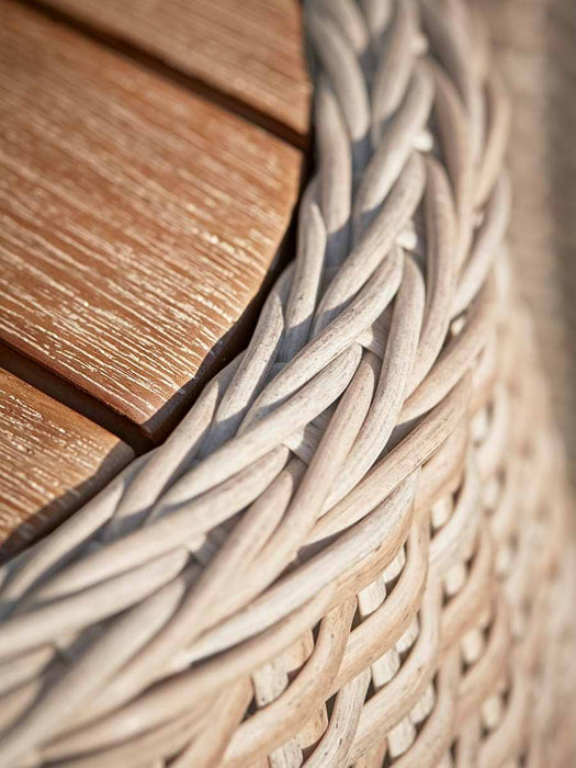 Faux Rattan Tub Chair Set