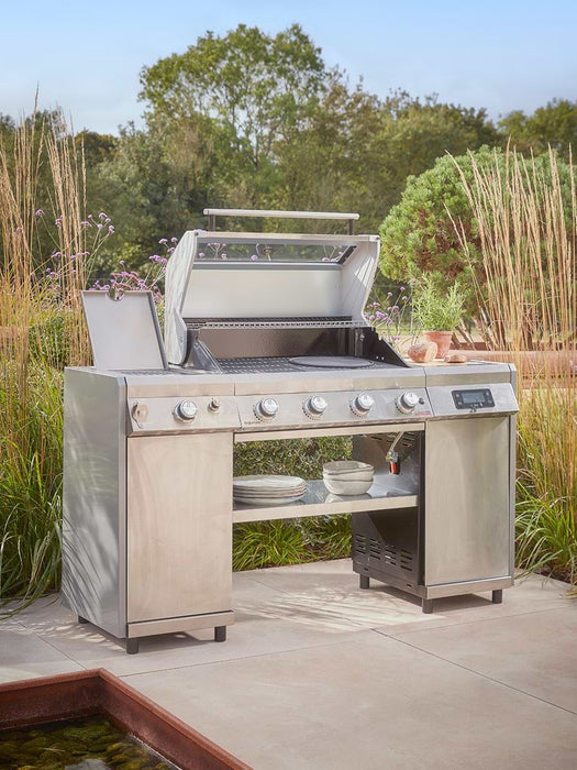 Gourmet Gas & Charcoal Stainless Steel BBQ - Pro Island