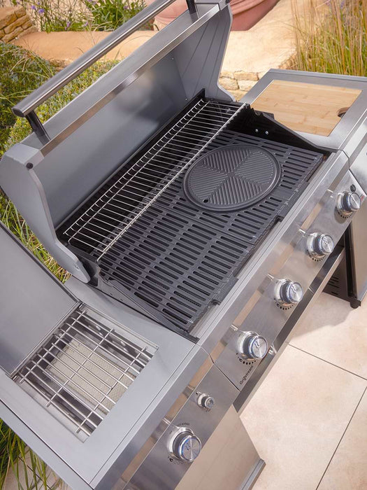 Gourmet Gas & Charcoal Stainless Steel BBQ - Pro Island