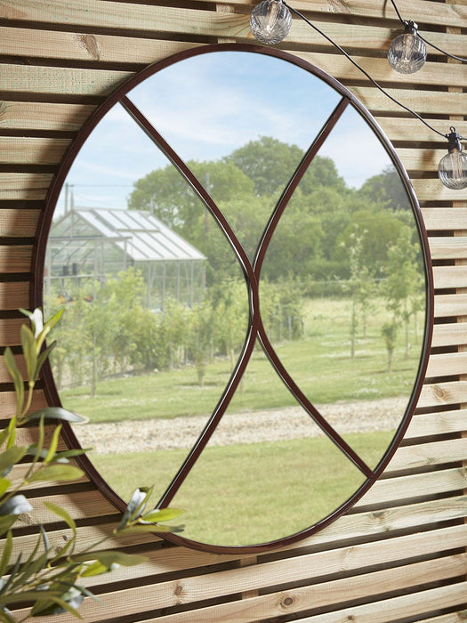 Outdoor Geometric Wall Mirror