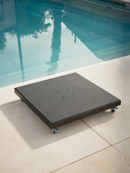 The Ultimate Rectangular Cantilever Parasol Set - Silver Grey
