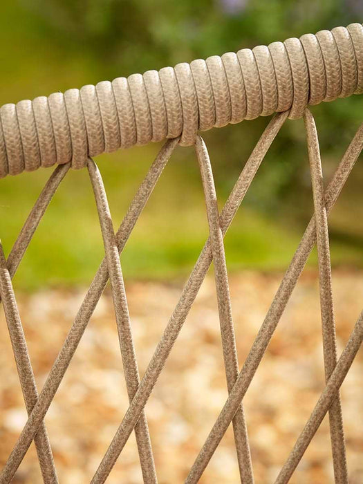 Two Woven Rope Dining Chairs