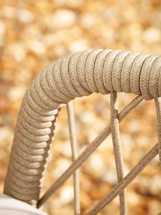 Two Woven Rope Dining Chairs