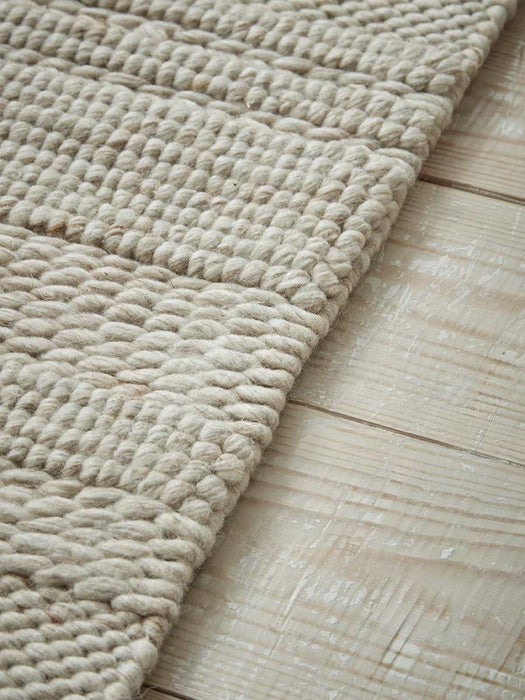 Natural Flora Knit Rug - Runner