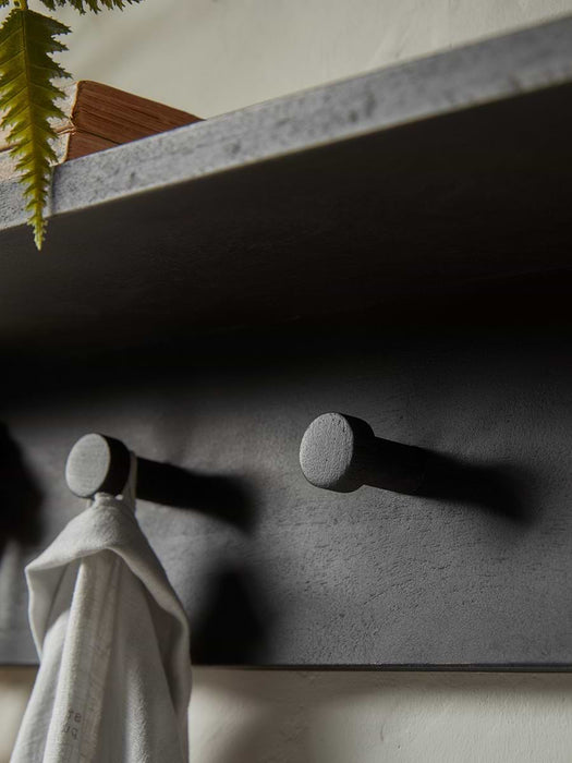 Wooden Coat Rack - Black
