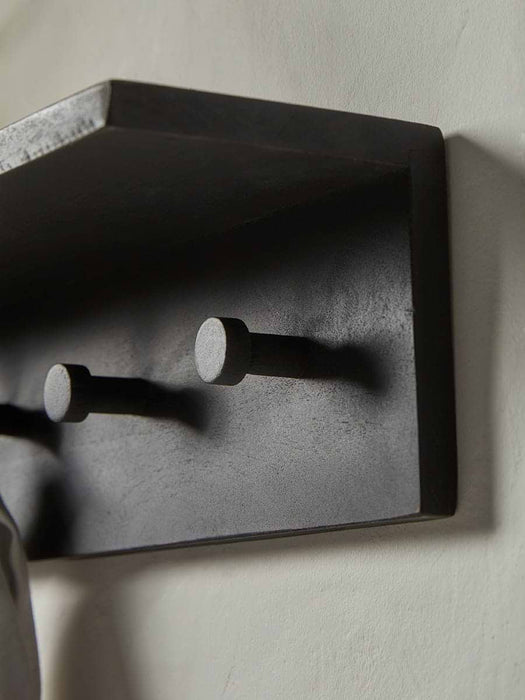 Wooden Coat Rack - Black