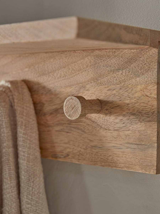 Wooden Coat Rack - Natural
