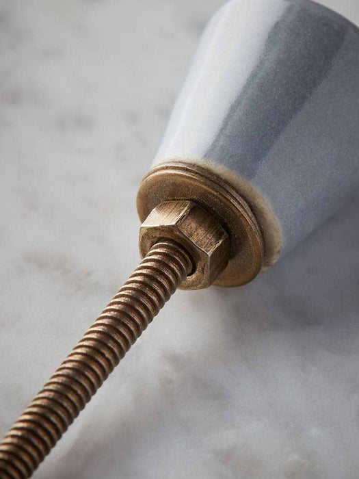 Ceramic Tapered Knob - Blue