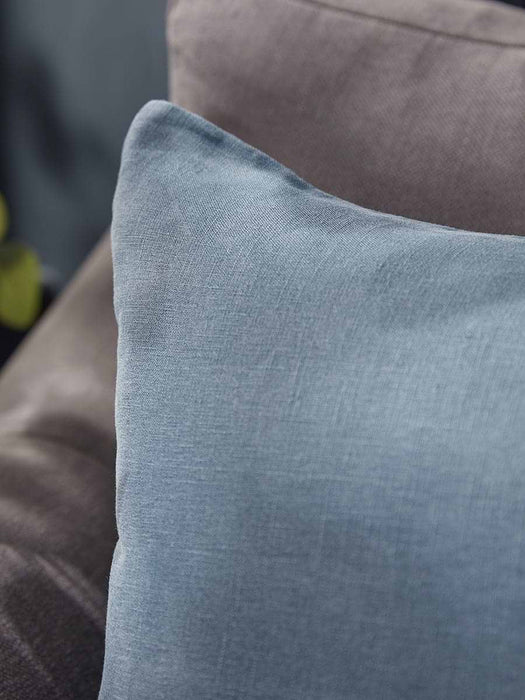 Linen Rectangle Cushion Cover - French Blue