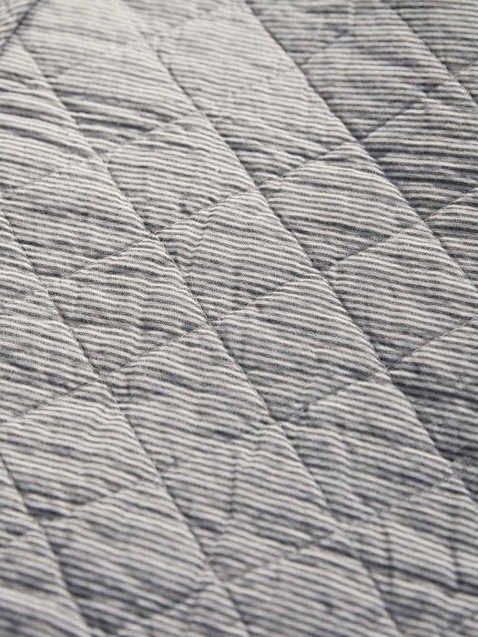 Cotton Black & White Quilted Throw
