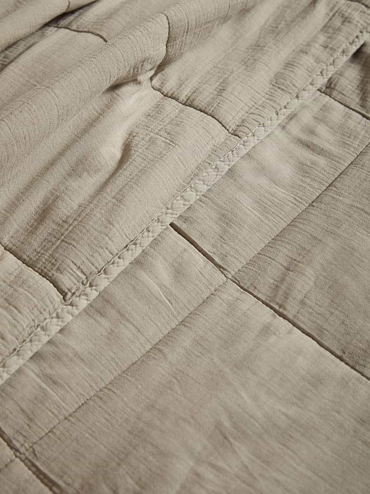 Cotton Quilted Bedspread - Oyster