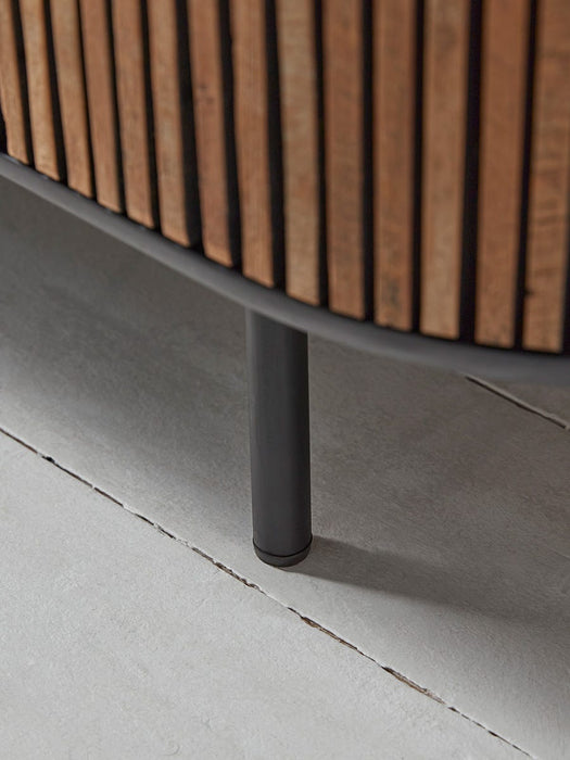 Slatted Wooden Media Unit