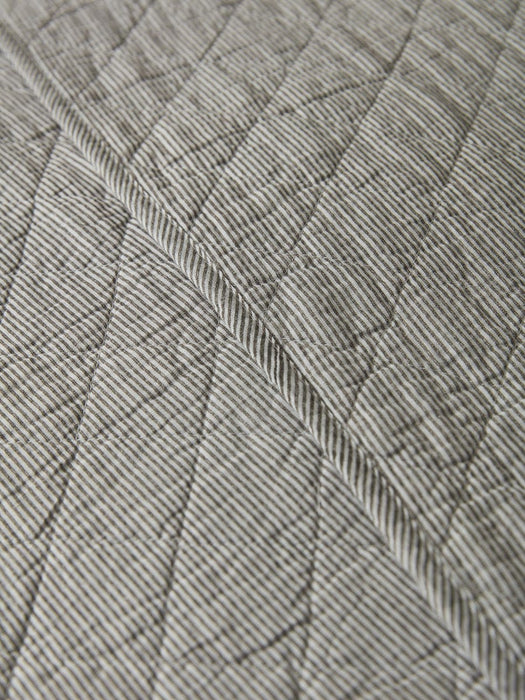 Cotton Black & White Quilted Throw
