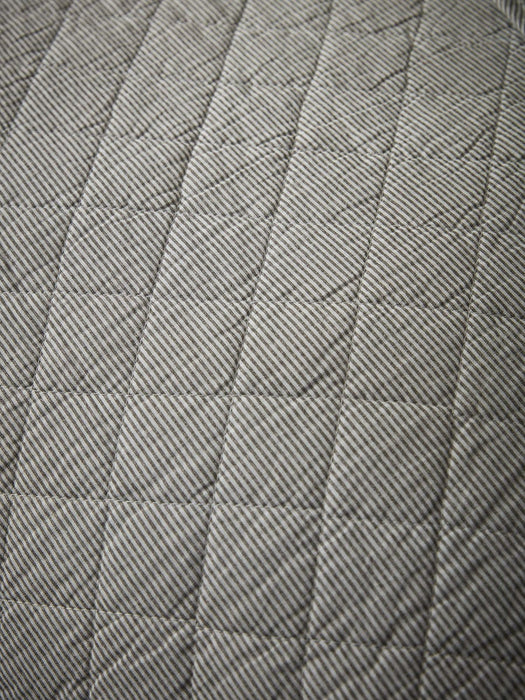 Cotton Black & White Quilted Throw