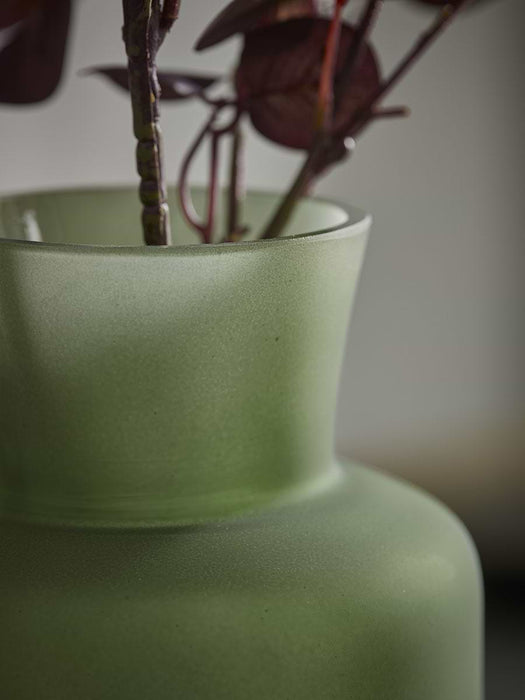 Frosted Green Vase