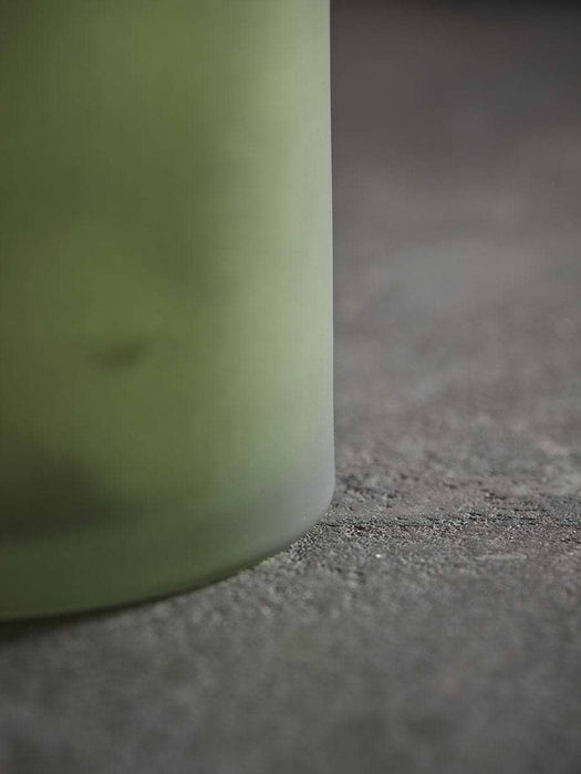 Frosted Green Vase