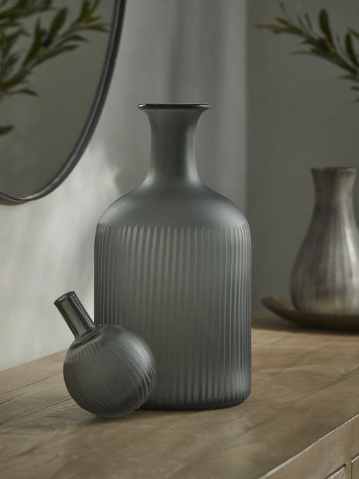 Frosted Smoke Display Bottle - Large