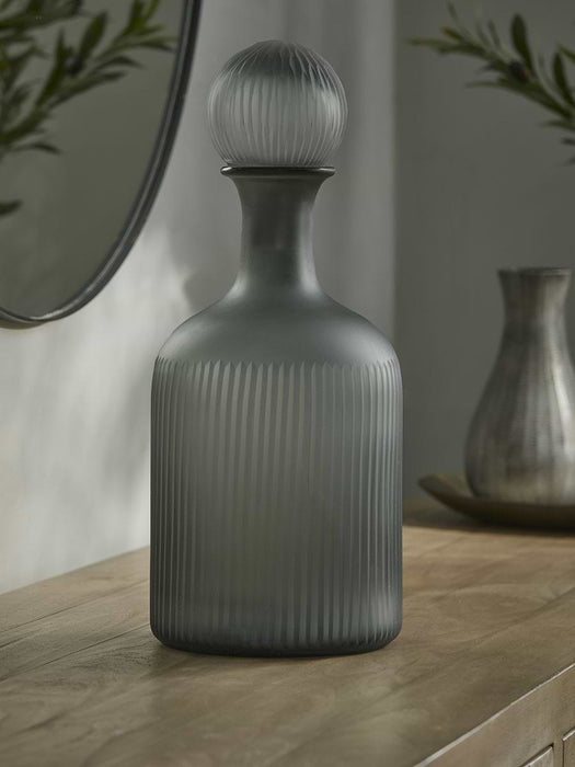 Frosted Smoke Display Bottle - Large