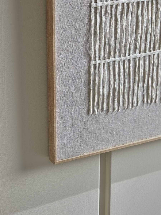Textured Grid Framed Print