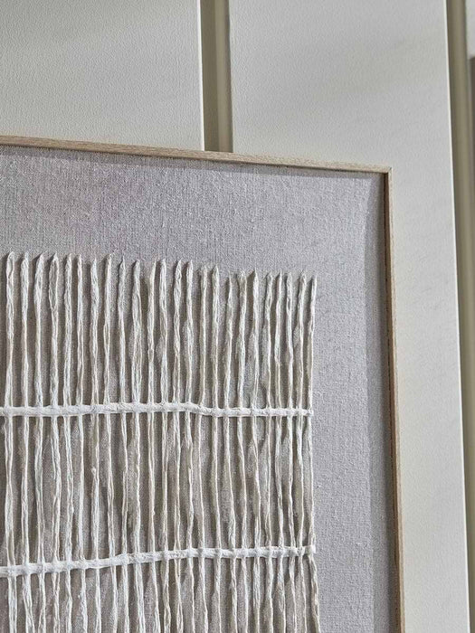 Textured Grid Framed Print