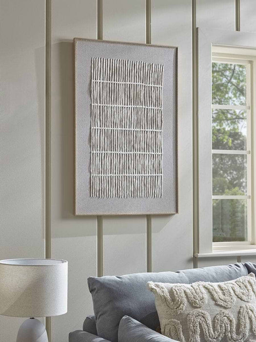 Textured Grid Framed Print