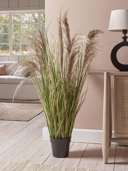 Faux Potted Pampas Grass - Large