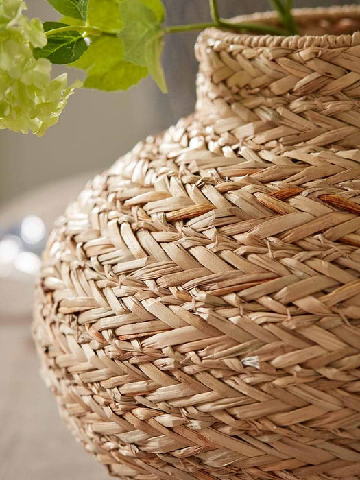 Handwoven Seagrass Vase - Small