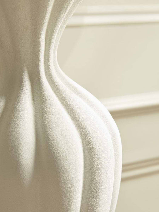 Fluted Stoneware Vase