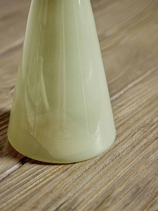 Sage Glass Candle Holder - Small