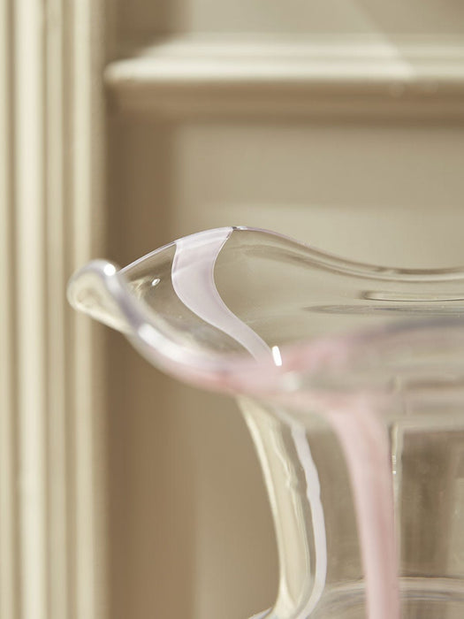 Painterly Stripe Petal Vase - Blush