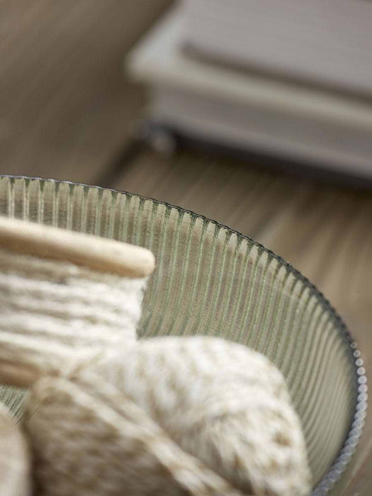 Fluted Glass Serving Bowl - Small
