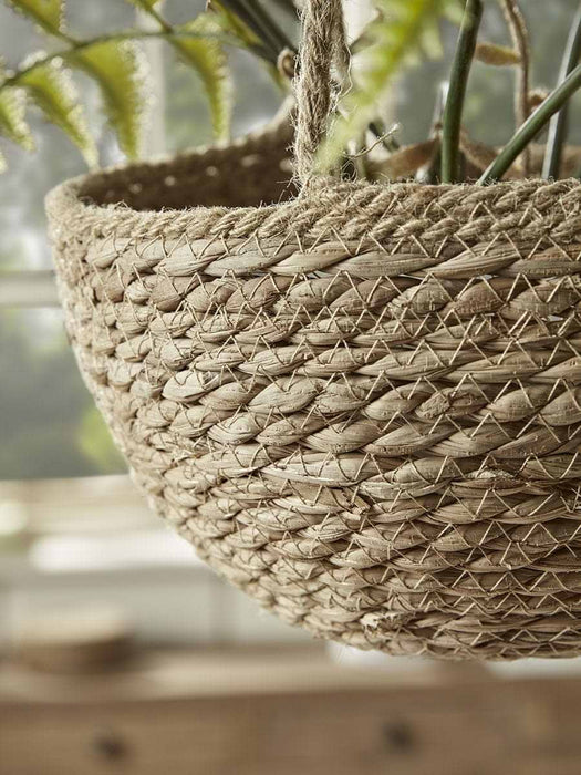 Three Seagrass Hanging Planters