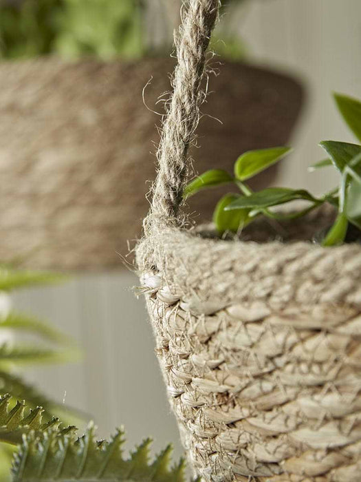 Three Seagrass Hanging Planters