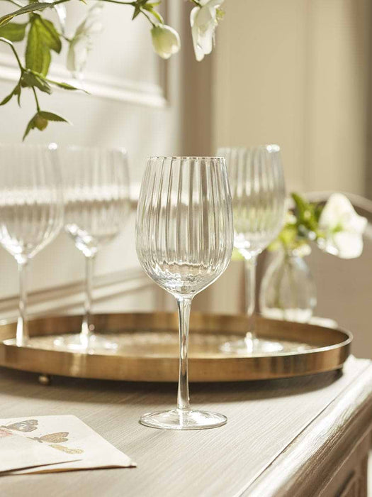 Four Fluted Champagne Coupes