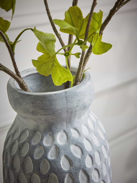 Textured Dash Ceramic Vase