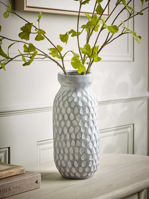 Textured Dash Ceramic Vase