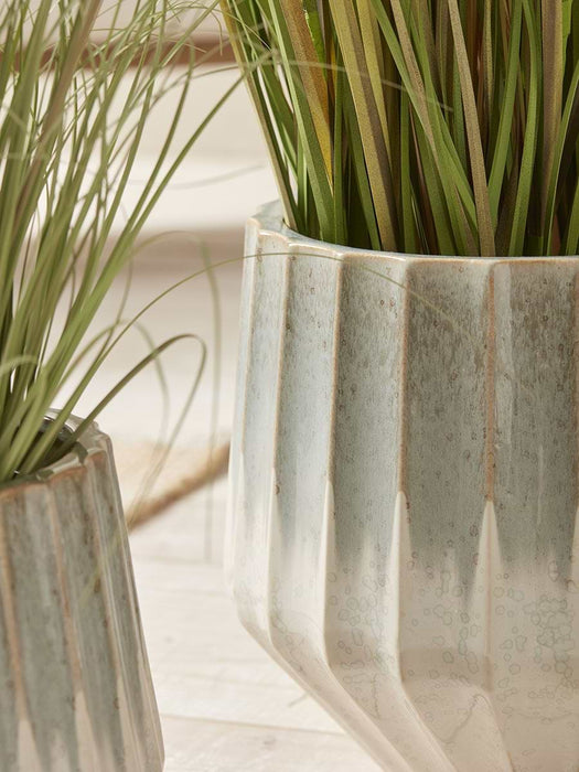 Three Fluted Planters - Soft Sage