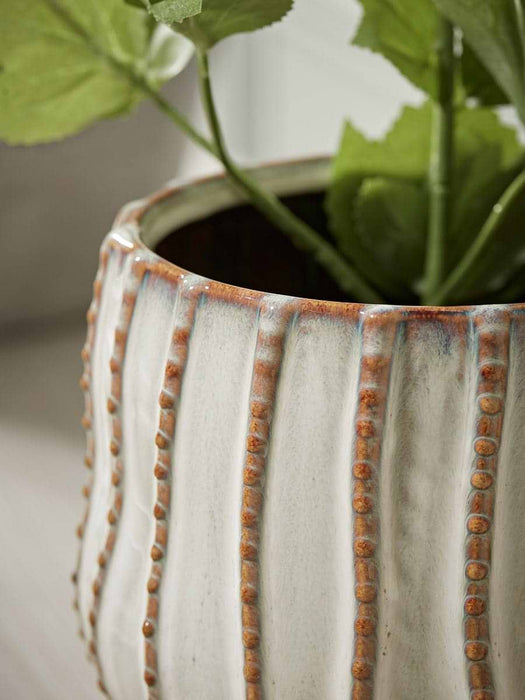 Glazed Textured Planter - Large