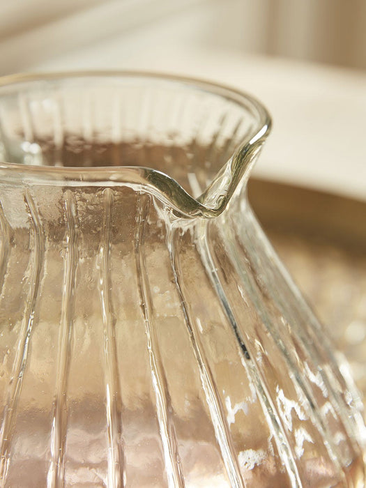 Fluted Glass Jug